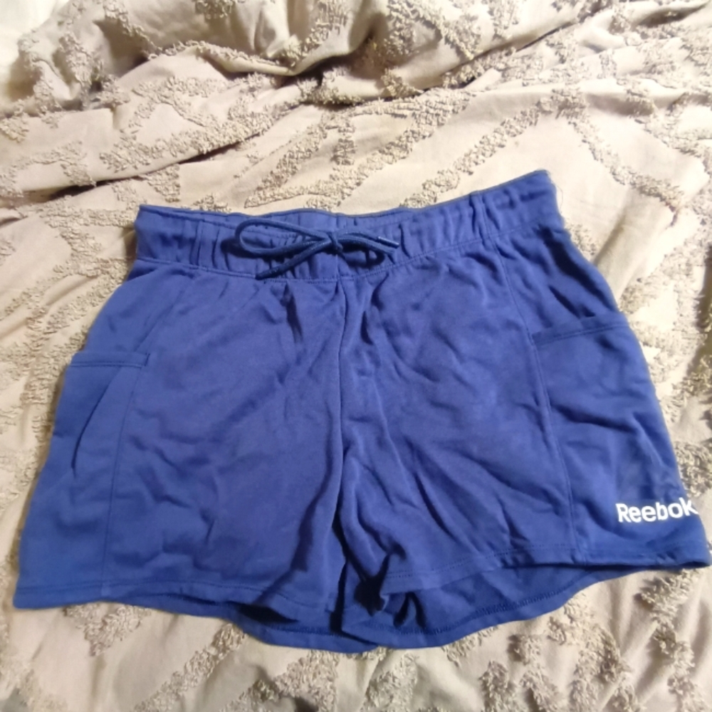 Women's Blue Reebok Athletic Running Shorts Size M